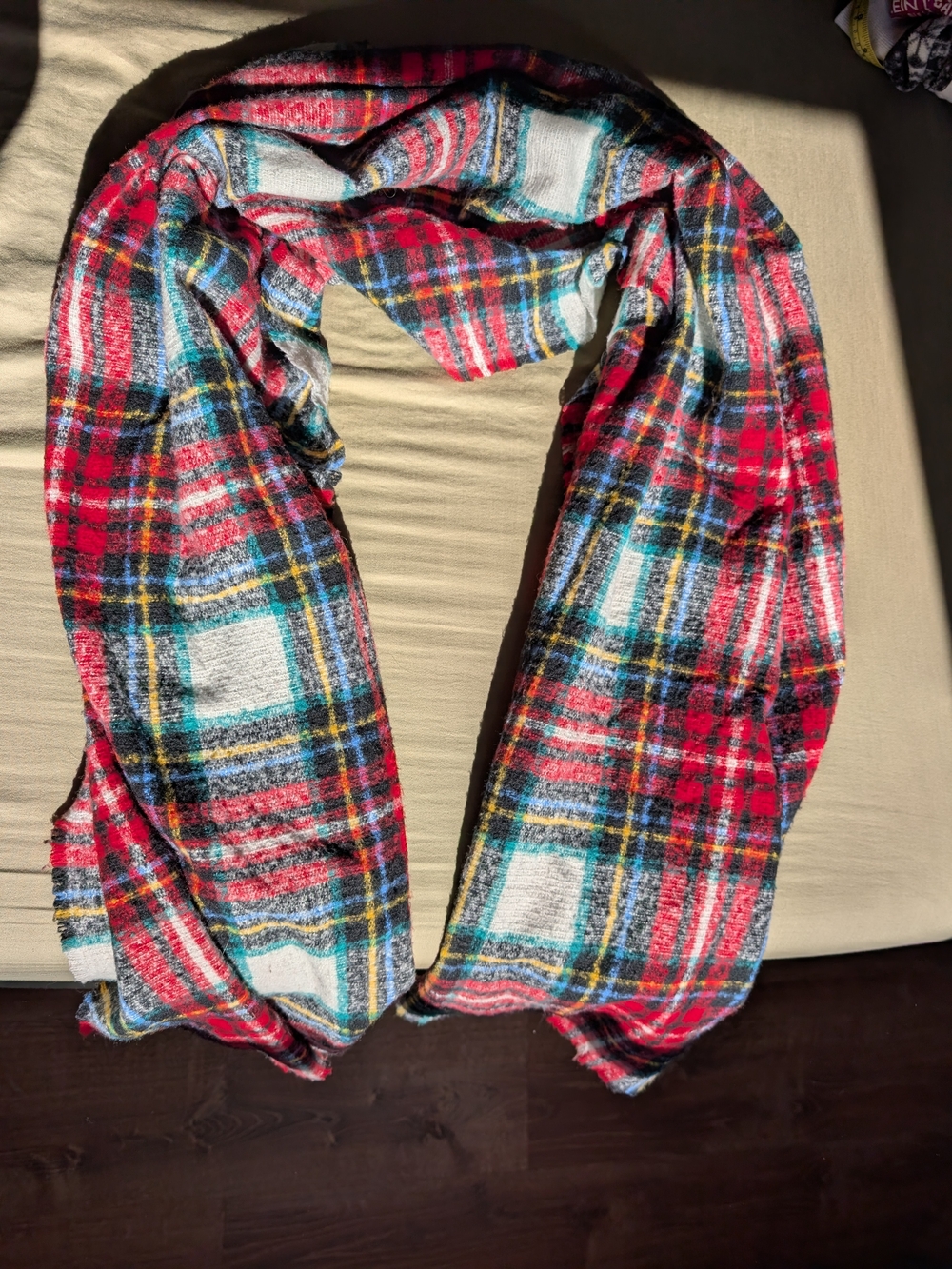 Plaid Red Multicolor Women’s Scarf/Shawl